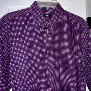 Boss by Hugo Boss Dress Shirt Long Sleeve Size L Slim Fit